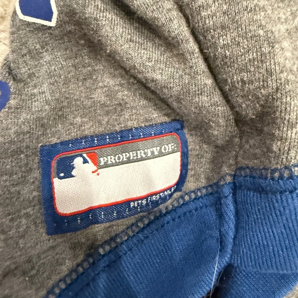 MLB Los Angeles Dodgers DOG PET Hoodie - Blue and Gray XS